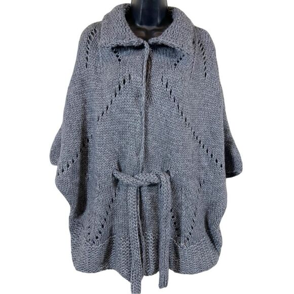 Anthropologie Elsamanda Alpaca Blend Tie Waist Cardigan - Picture 1 of 11